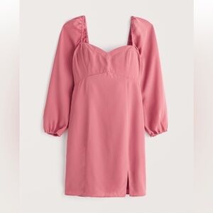 Abercrombie Pink long sleeve dress: Size Medium